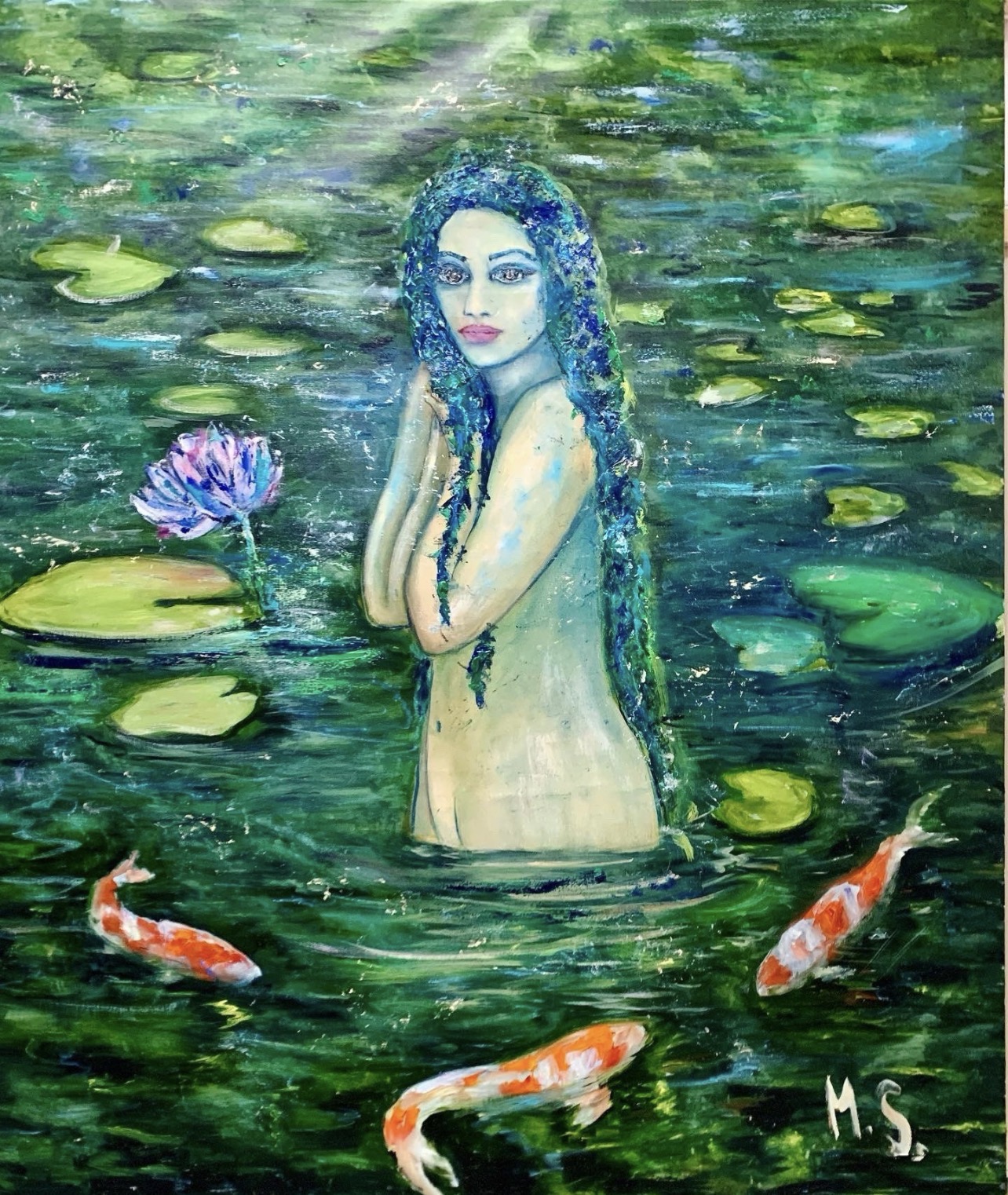 Full view of Mavka painting by Marina Stognieva
